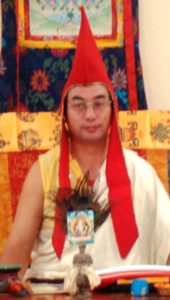 Lama Chimed with Katog hat
